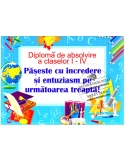 Diploma de absolvire clasa a IVa, poza pentru tort