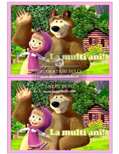 Masha si ursul iti ureaza la multi ani