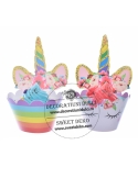 Unicorn si curcubeu, invelitori si toppers briose