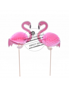 Toppers flamingo (6 buc/set)