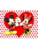 Imagine comestibila love mickey si minnie