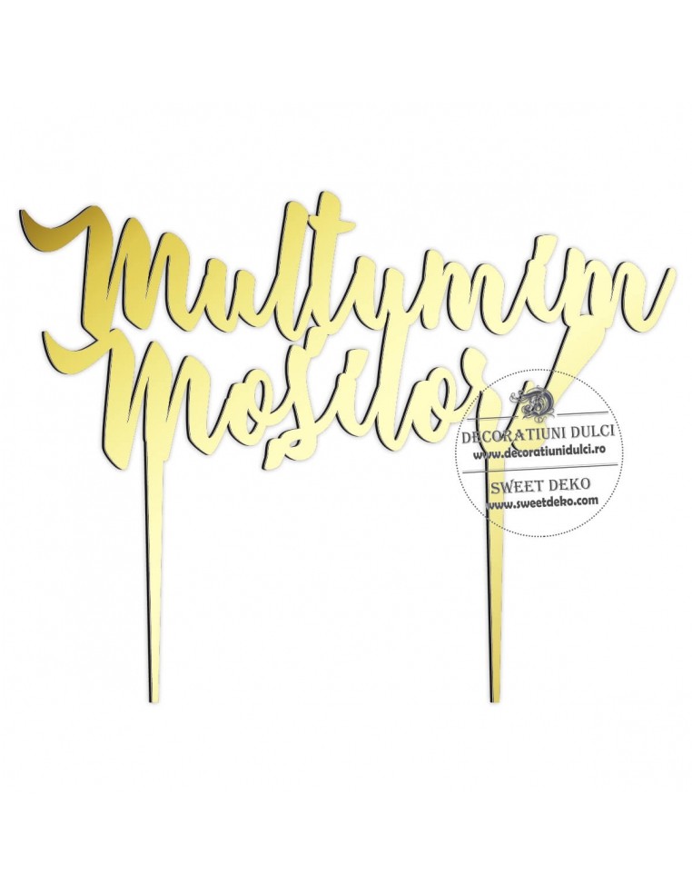 Topper din plexi | Multumim mosilor