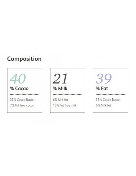 Ciocolata cu lapte premium Ghana 40%, 1 kg, Cacao Barry 2