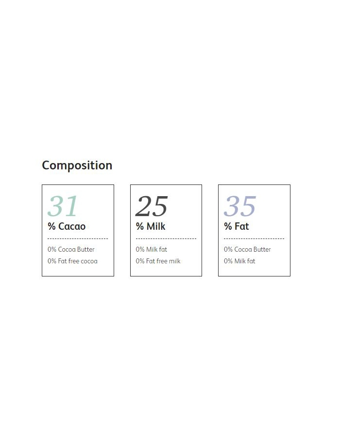 Ciocolata cu lapte, Lactee Caramel 31%, Cacao Barry