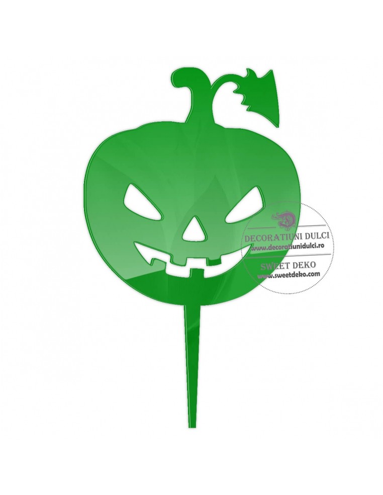 Topper dovleac halloween, plexiglas