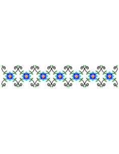 Cusatura floare albastra, imagine comestibila 2