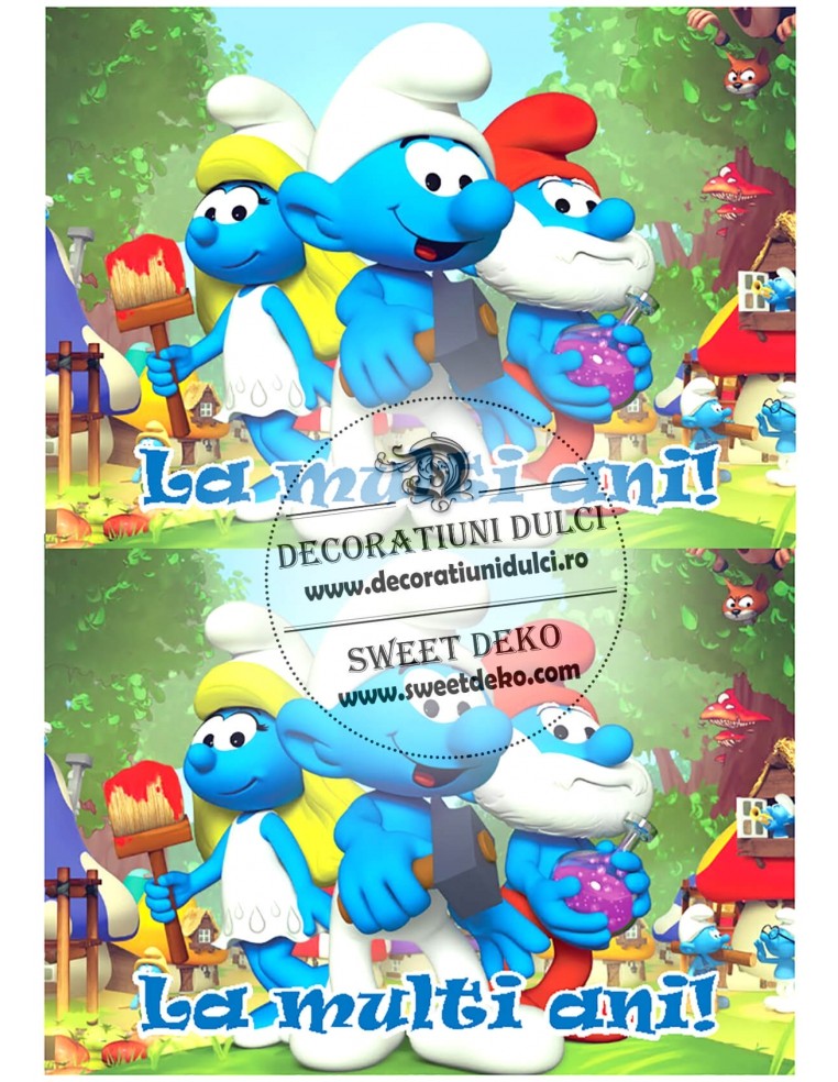 Imagine comestibila satul strumfilor