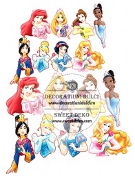 Imagine comestibila, bust printesele disney