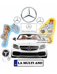 Imagine comestibila mercedes & ladies