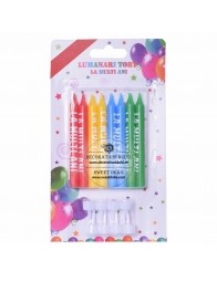 Set lumanari 4 culori, LA MULTI ANI