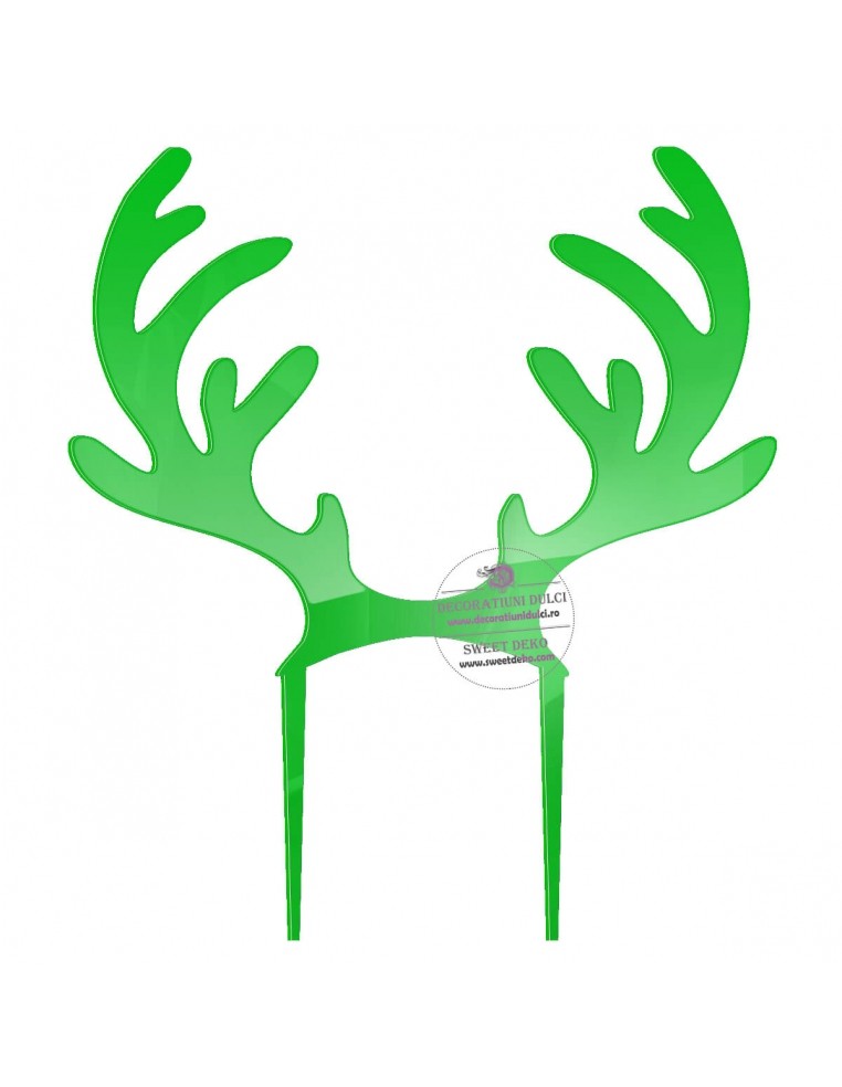 Topper coarne de ren, plexiglas