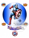 Imagine comestibila cerc capitan america