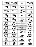 Imagine comestibila dreptunghiuri note muzicale
