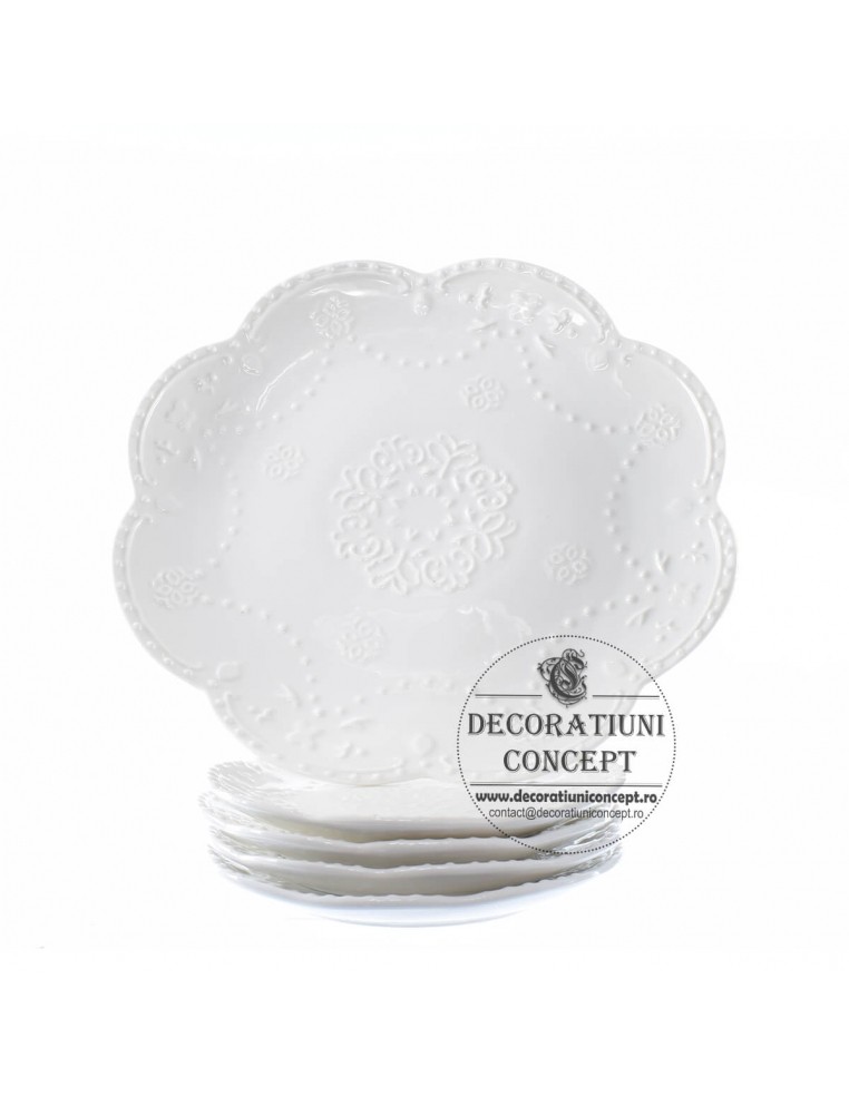 Set pentru servire cu imprimeuri florale