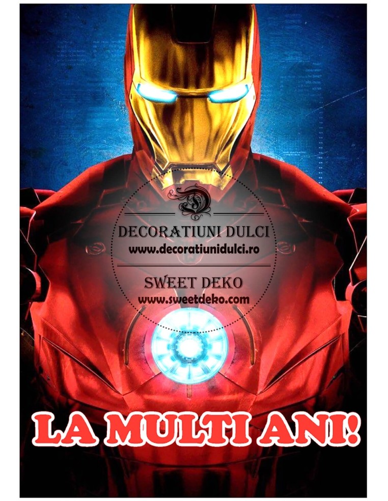 Imagine comestibila iron man iti ureaza la multi ani