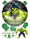 Imagine comestibila  cerc hulk cel furios si verde