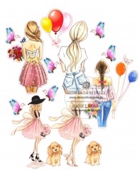 Imagine comestibila fete, catei si baloane