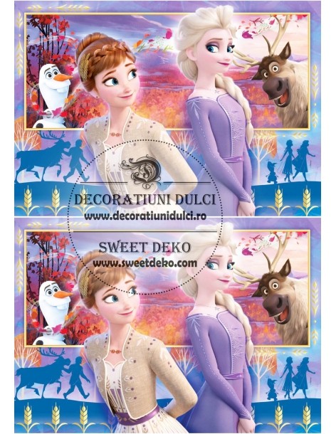 Imagine comestibila elsa si ana, frozen 2 2