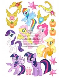 Imagine comestibila - personaje micii ponei