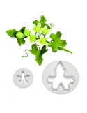 Set 2 decupatoare flori, frunza iedera | Decoratiuni Dulci