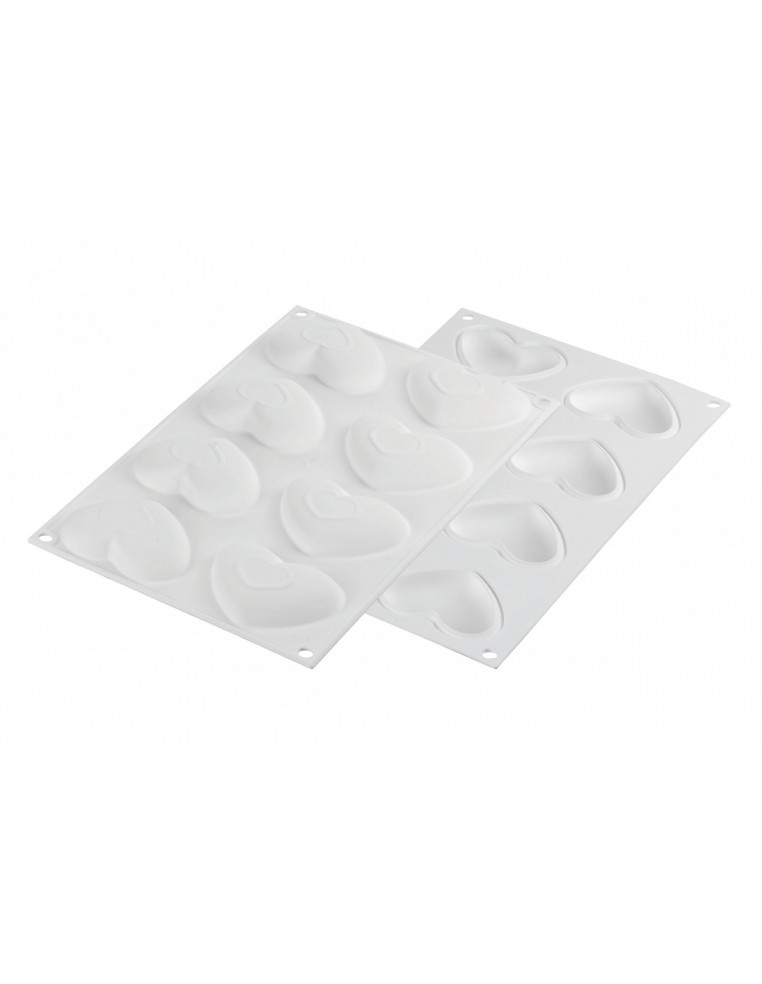 Monoportii inimi, kit tarte ring amore 80 x 70mm, Silikomart