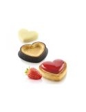 Monoportii inimi, kit tarte ring amore 80 x 70mm, Silikomart