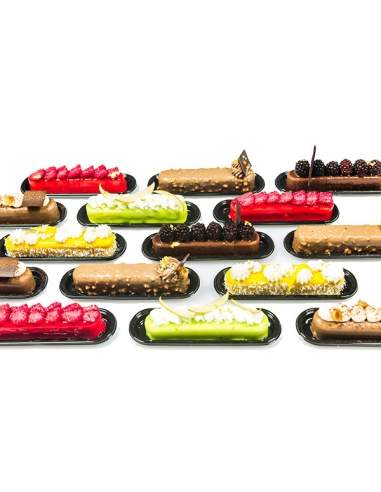 Farfuriute pentru eclere de la Silikomart