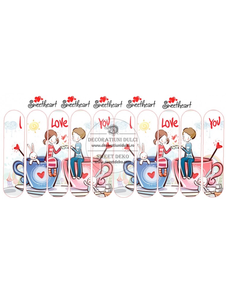 Imagine comestibila - eclere love and coffe
