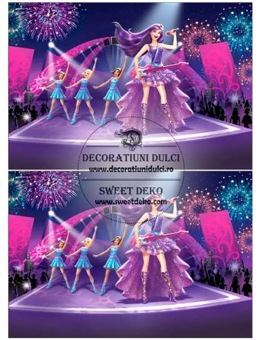 Imagine comestibila - Barbie pop star