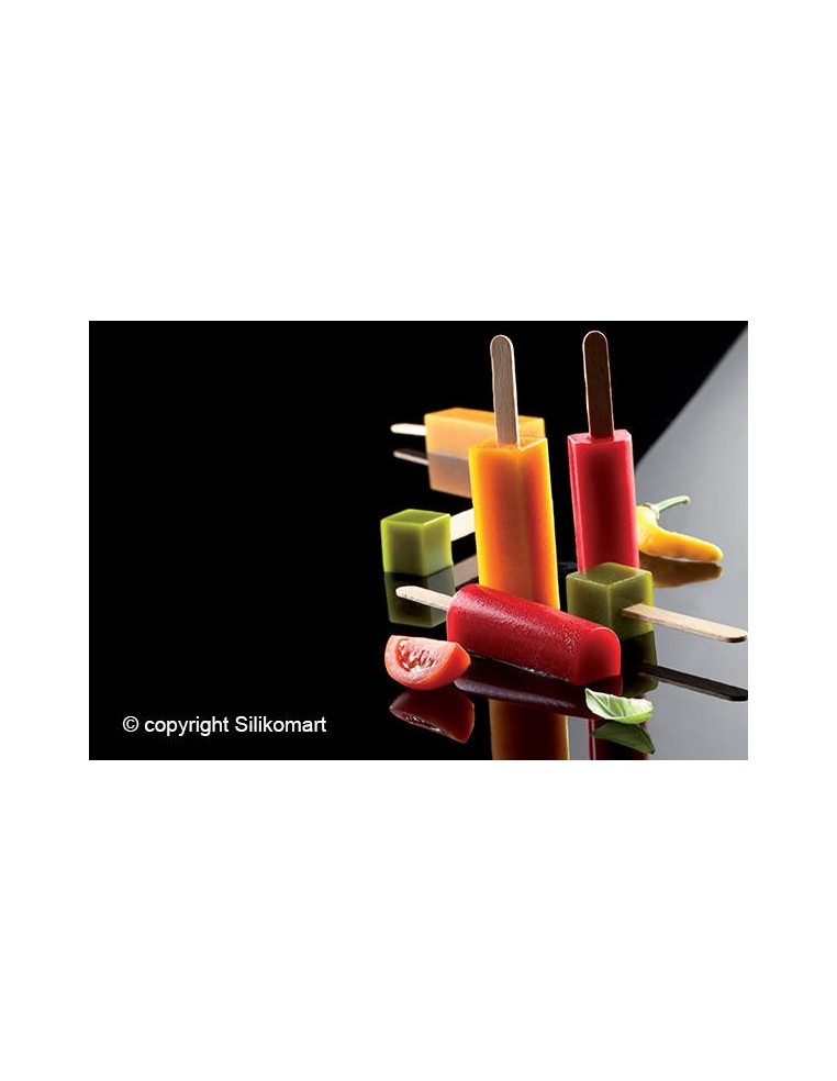 Inghetata/prajitura pe bat, mini bar02, Silikomart