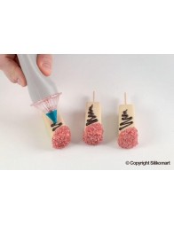 Inghetata/prajitura pe bat, mini bar02, Silikomart