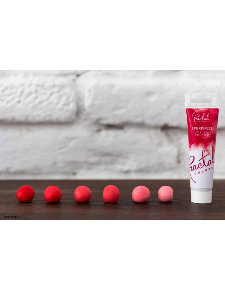 Colorant gel rosu capsuna Fractal full-strawberry red