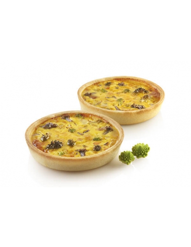 Plansa copt 4 tarte rotunde,  air plus 12 Silikomart (2buc/set)