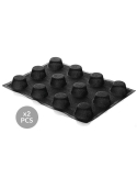 Planse copt 12 tarte rotunde, air plus 13 Silikomart, (2buc/set)
