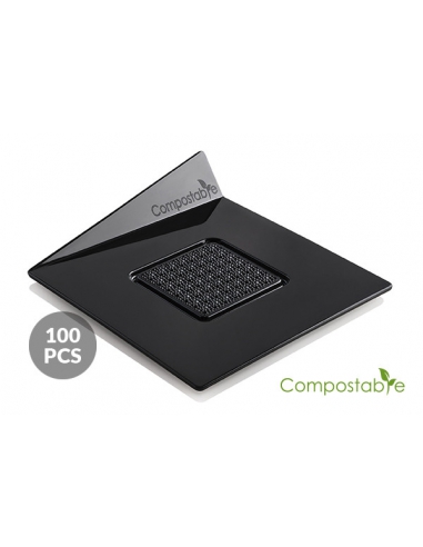 Minitavi patrate compostabile/biodegradabile 100/set