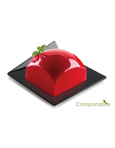 Minitavi patrate compostabile/biodegradabile 100/set