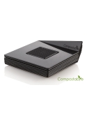 Minitavi patrate compostabile/biodegradabile 100/set