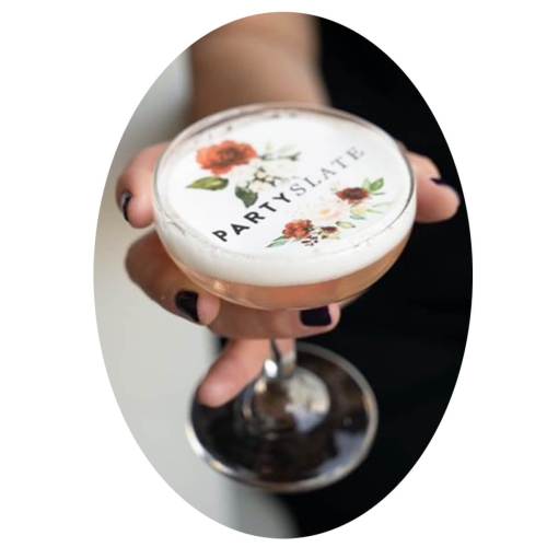 Toppers comestibile pentru cocktail | sampanie